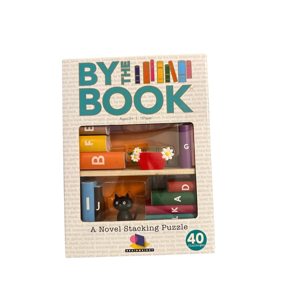 NEW By The Book Novel Stacking Puzzle 8+ 1 Player Game Brainwright 3D Puzzle